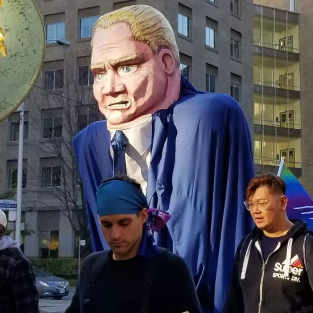 Large Doug Ford Protest